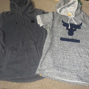 UA The Rock cut off work out tops. Great condition. Mens small.